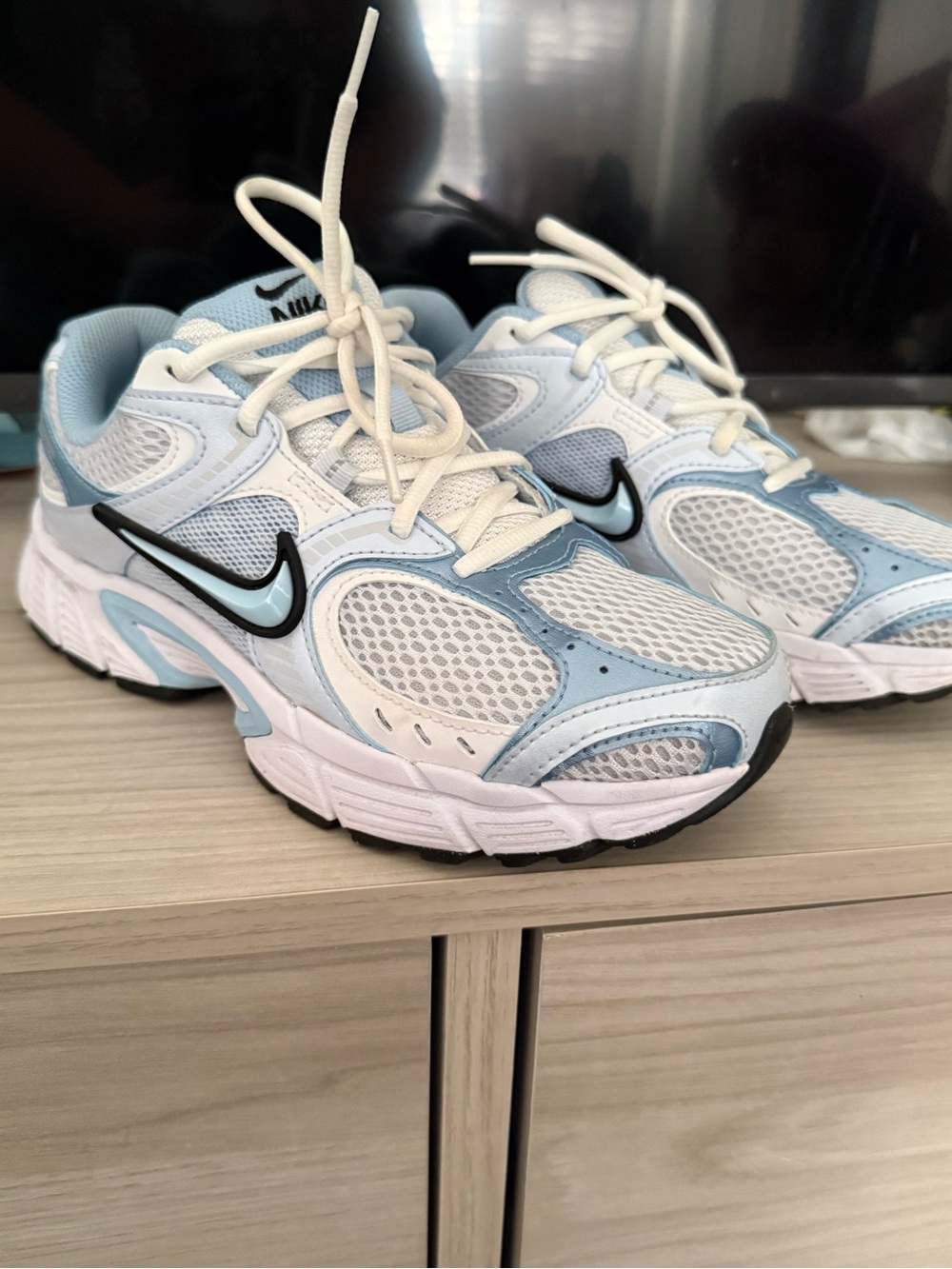 Nike Women’s Athletic Sneakers in Light Blue and White V5 RNR